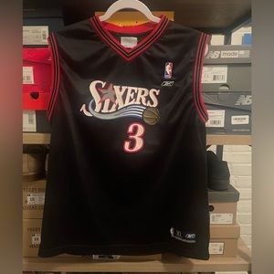 VINTAGE 2000s REEBOK ALLEN IVERSON PHILADELPHIA 76ERs JERSEY